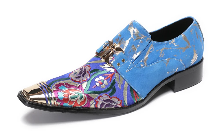 BOARD Herbst Herrenschuhe Spike Luxuriöse Persönlichkeit Bankett Niete Tigerkopf Druck Formelle Kleidung Schuhe – Detail 18