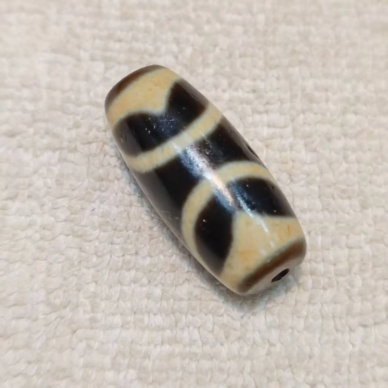 

1 шт., тибетский стиль, цвет слоновой кости, высокое масло, патина с потертостями, 28*12 мм, агатовое ожерелье из бисера, кулон, аксессуар «сделай сам», Dzi