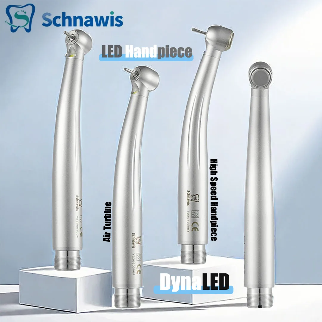 

Schnawis LED Dental High Speed Handpiece Dentistry Air Turbine Handpiece with Four Water Sprays Handpiece 2/4Hole Dentist Tool