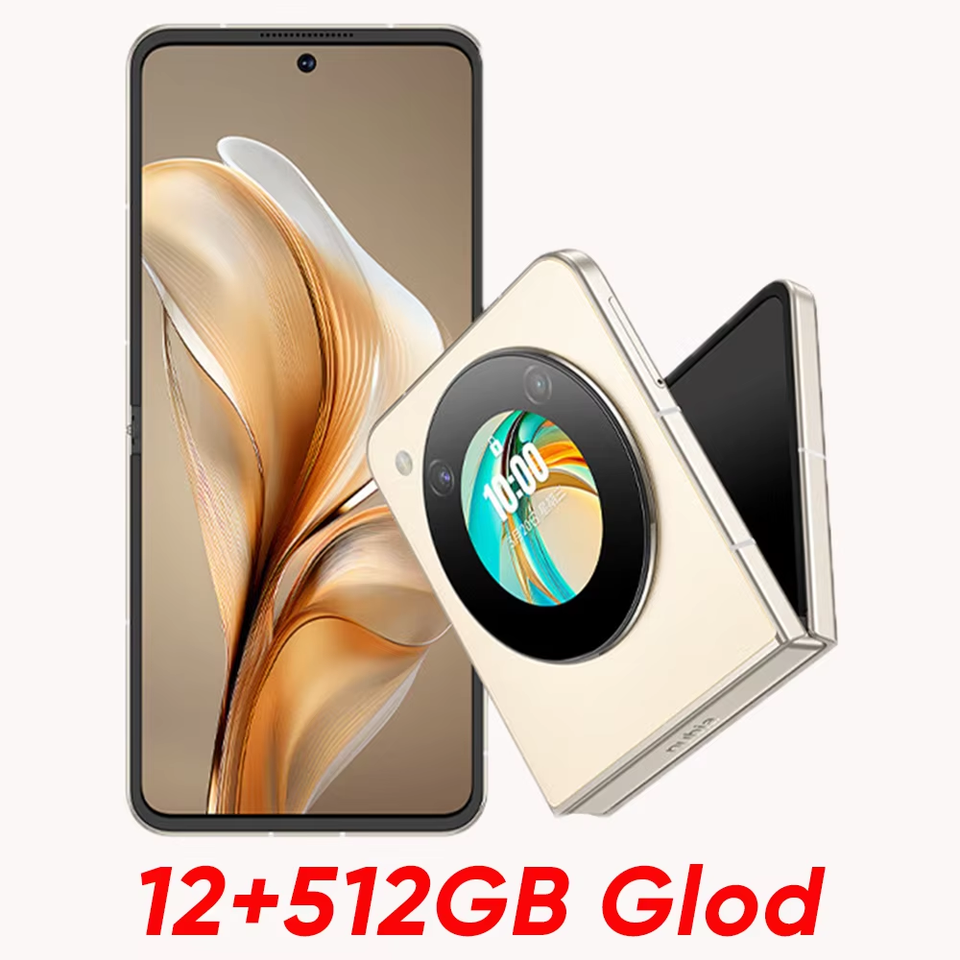  Nubia Flip 5G Global Version Foldable Design Smartphone Android 6.9" 120Hz OLED Folded Screen 50MP AI Dual Camera 33W Charging 