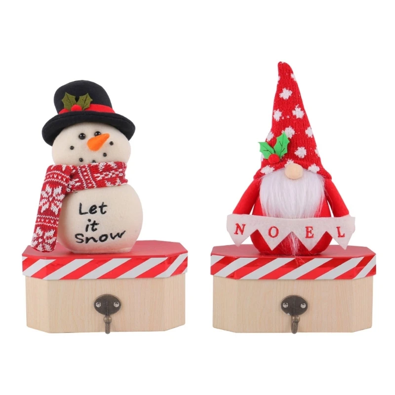 

Santa/Snowman Figurine Candy Container Decorative Small Gift Box Spacious Chocolate Candies Container Party Supplies 45BE