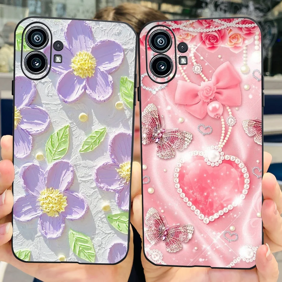 For Nothing Phone 1 Case A063 Cute Fashion Painted Cover Soft Silicone Phone Case For Nothing Phone One Phone1 Back Cover Bumper