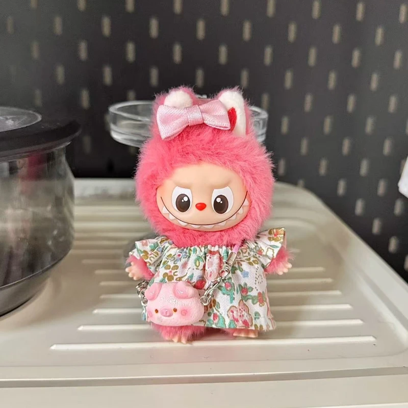 

Мини-одежда Labubu для 10,5 см Labubu V4, булавка с изображением монстров для любви, кукольная одежда, аксессуары, Ropa Labubu