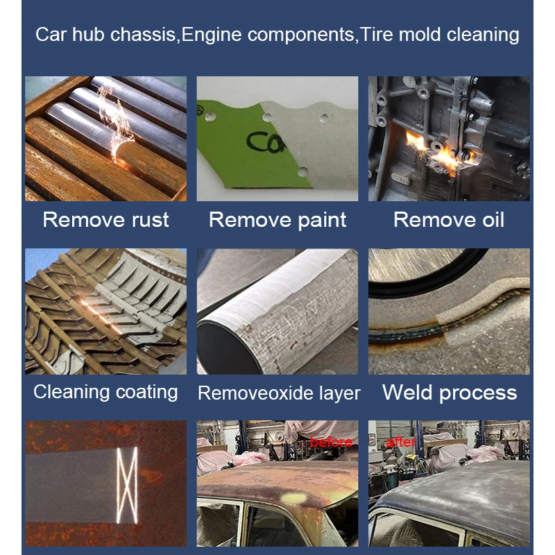 1000w 2000W 3000W Verfreiniger Puls Continue Reiniging Roestverwijdering Vezelreinigingsmachine