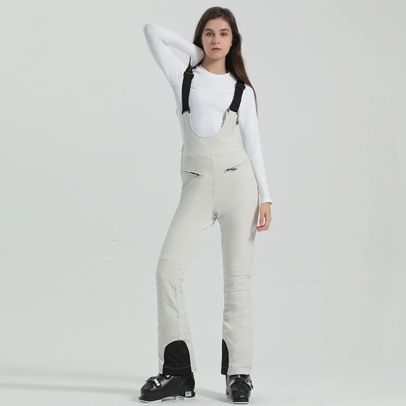 سراويل تزلج جديدة لعام 2025 سراويل شتوية نسائية ضيقة للثلج في الهواء الطلق على الجليد بدلة قفز نسائية رياضية مضادة للرياح للتزلج #3