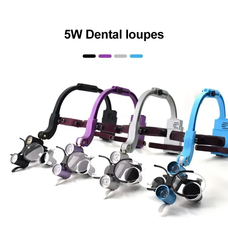 Medical dentals equipment led Surgical dentals headlight wholesale 3.5x 5x 6x dentals loupes with led light