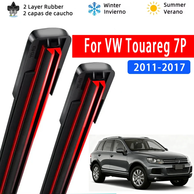 

For VW Touareg 7P 2011-2017 1set Front Windshield Wiper Blades Windscreen Wipers 2012 2013 2014 2015 2016 Accessories