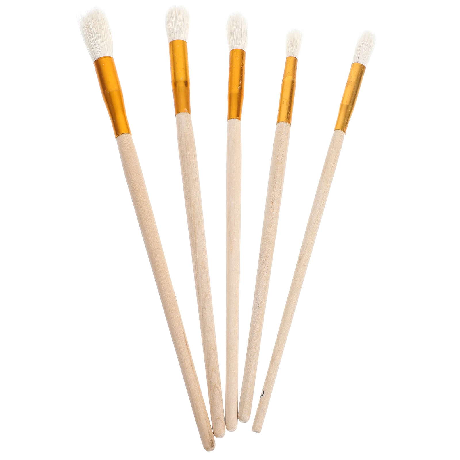 

5pcs Hand Pollination Brush Tool Vegetable Garden Fruit Plants Chalk Pen Sprayer Solid Wood Holder Manual Pollinator for Home