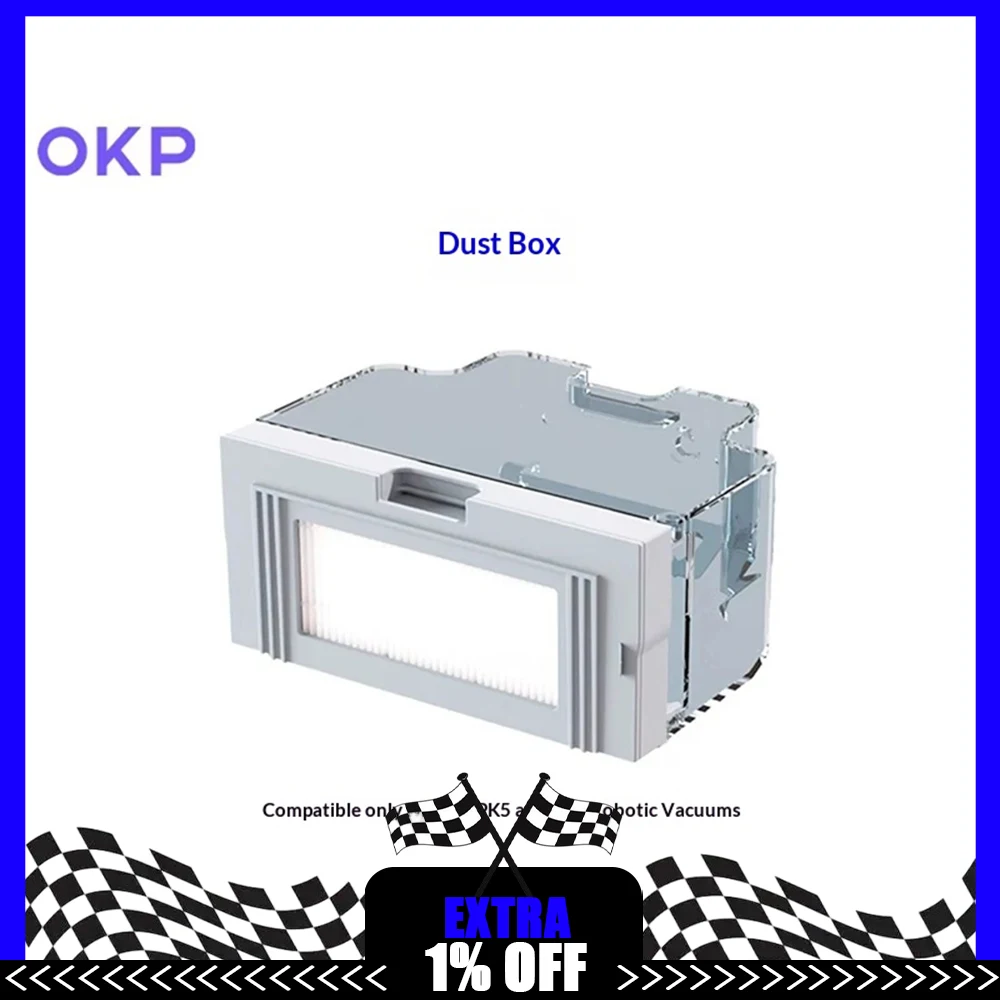 OKP Robot Vacuum Cleaner One dust box accessory of OKP sweeping robot is only suitable for K5 and K5Pro