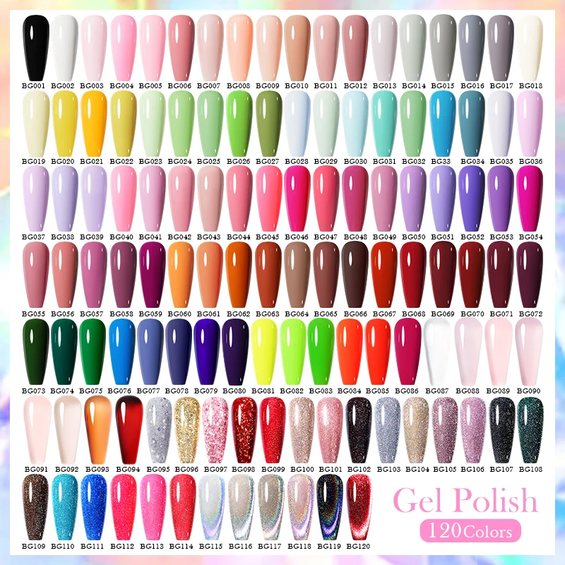 BORN PRETTY 114 colores esmalte de uñas en Gel 15ml Soak Off UV LED Gel semipermanente brillo barniz Nail Art Salon Gel Base capa superior