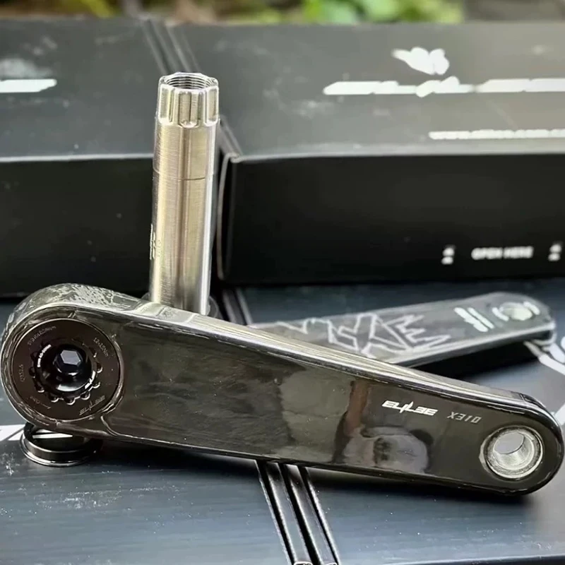 ELILEE XXE X310-24mm Titanium Shaft Ultra Light Carbon Fiber Crank X-Novanta X260 Road Bicycle Crank Power Meter