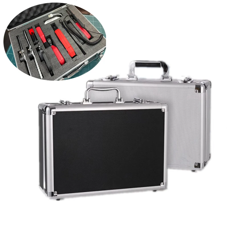 Durable Aluminum Hard Tool Box Waterproof Portable Organizer Large Space Toolbox For Warehouse Garage Household Car Use