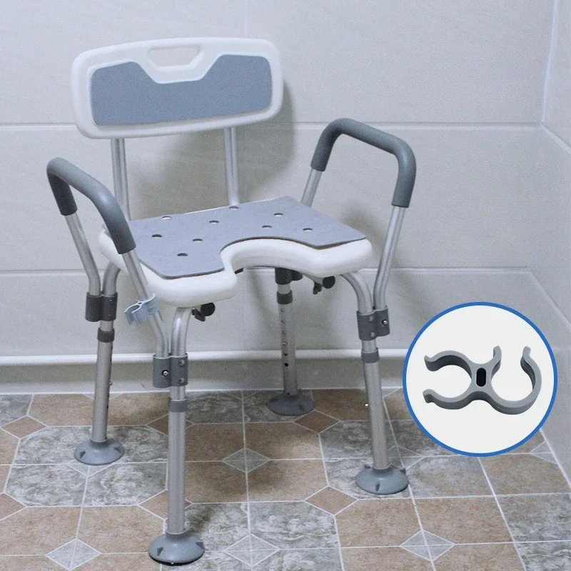 

Bathroom Chair Shower Seat Adjustable Height Bath Chair for Elderly Disabled Shower with seat Chair for Bathroom Stool