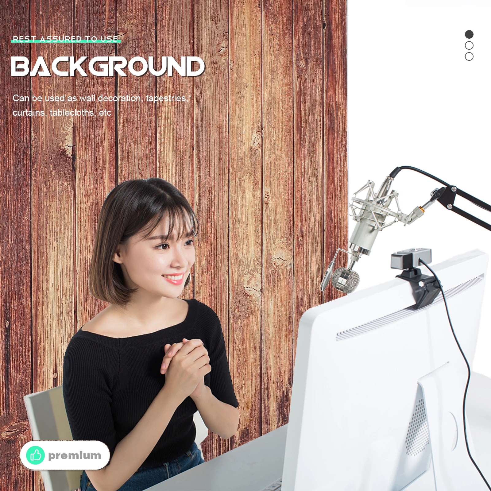 Rustic Wood Plank Vinyl Photo Backdrop Cloth For Holiday Party Home Decor Wall Tapestry Scene Background Prop 60X90Cm 80X120Cm