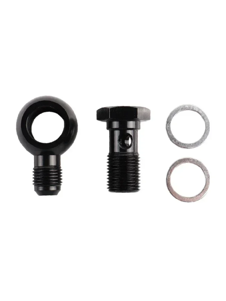 PIKBUK Bolzen Hydraulische Kupplungsschraube M10 M12 M14 M16 M18 M22 X 1,5 mit Aluminium-Banjo-Anschluss, Banjo-Auslass, Außengewinde AN6 AN8 AN10 – Detail 6