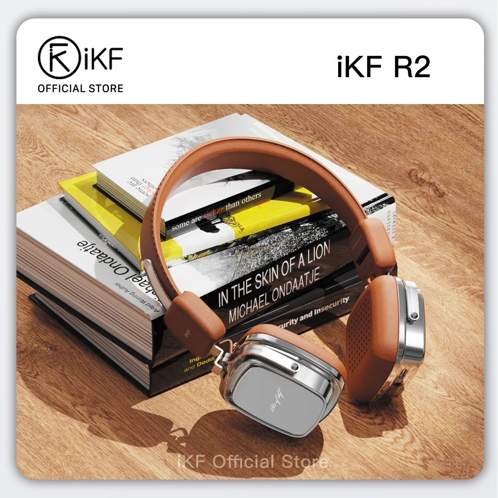 

iKF R2 Retro Wireless On-Ear Bluetooth Headphones 3.5mm Wired Headset Built-in Microphone Foldable for iOS/Android