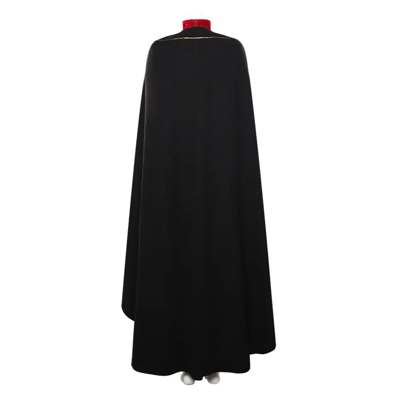 女性のためのrhaenyraコスプレ衣装,TVドラゴンマント,変装のためのハロウィーンの服,カーニバルパーティー,黒のpuドレス,王冠,m17