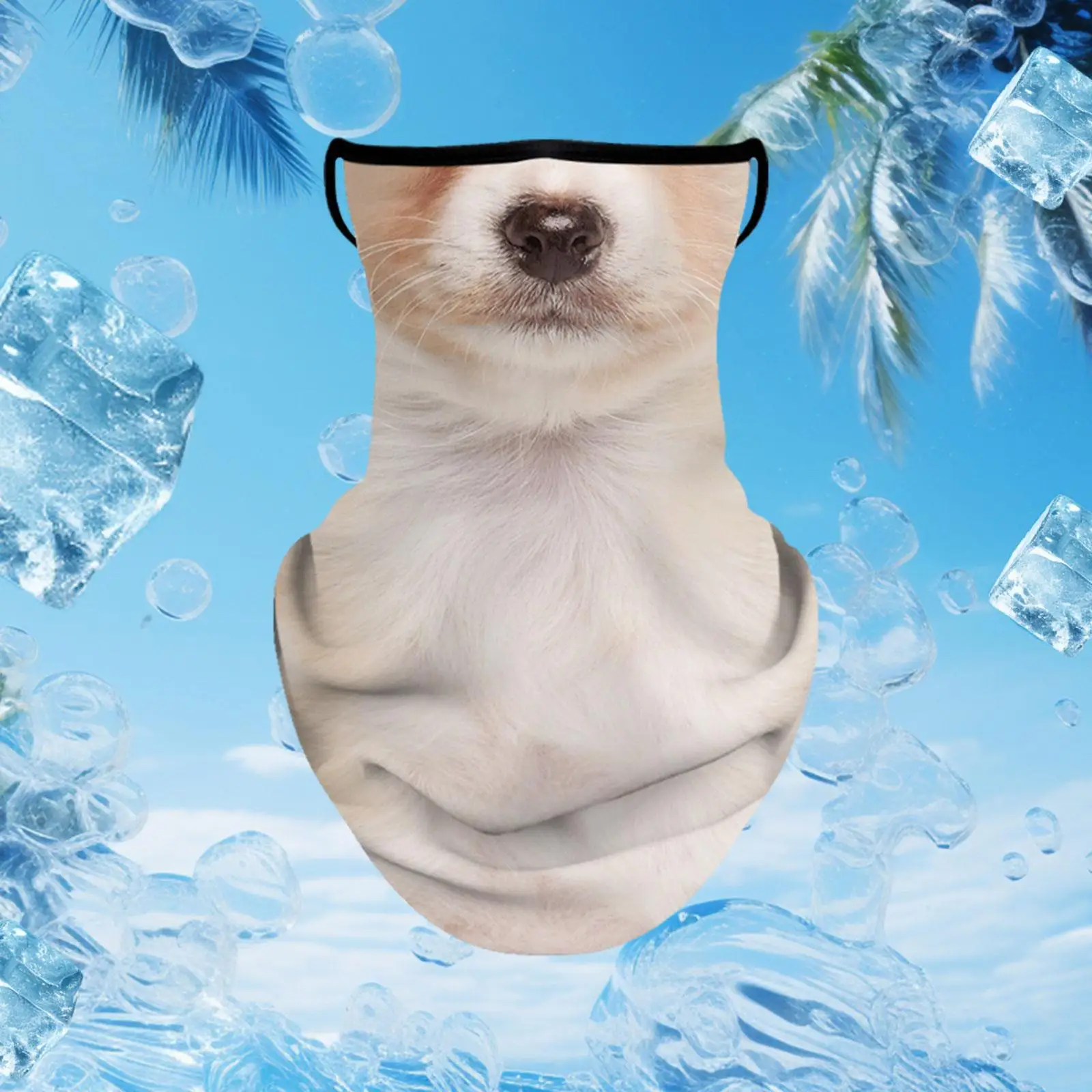 Pasamontañas de protección solar para mujeres y hombres, máscara fina y transpirable con elásticos para las orejas, actividades al aire libre