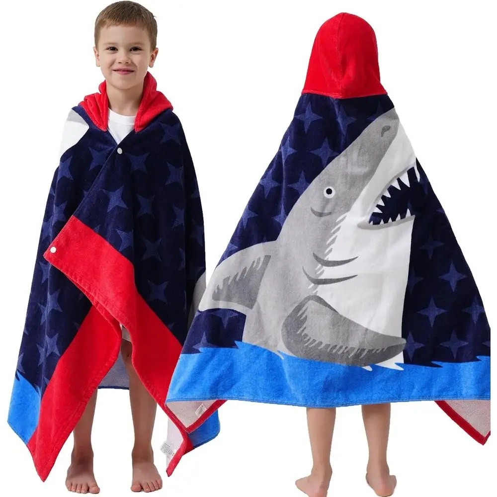 

Kids Bath Towels, Kids Towel Girls Boys Hooded Beach,Bathroom,Pool Swim Towels 30 × 50 INCH Large Size Ultra Absorbent Cute Cart