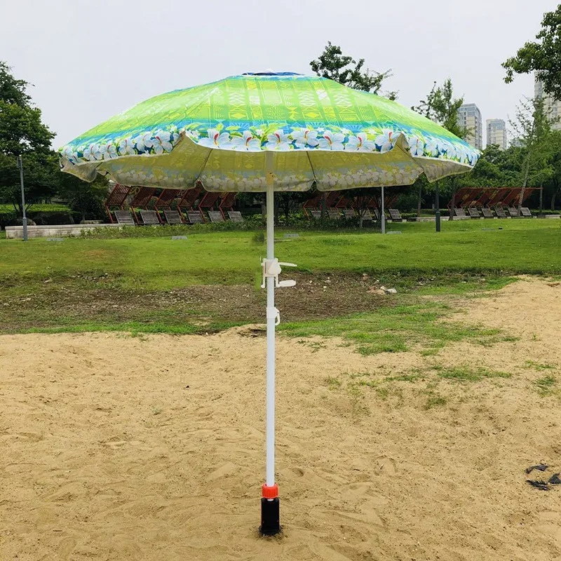 Payung pantai, jangkar pasir berkemah luar ruangan rumput Auger Spiral berdiri pemegang penyimpanan tugas berat teras rumput taman rumah