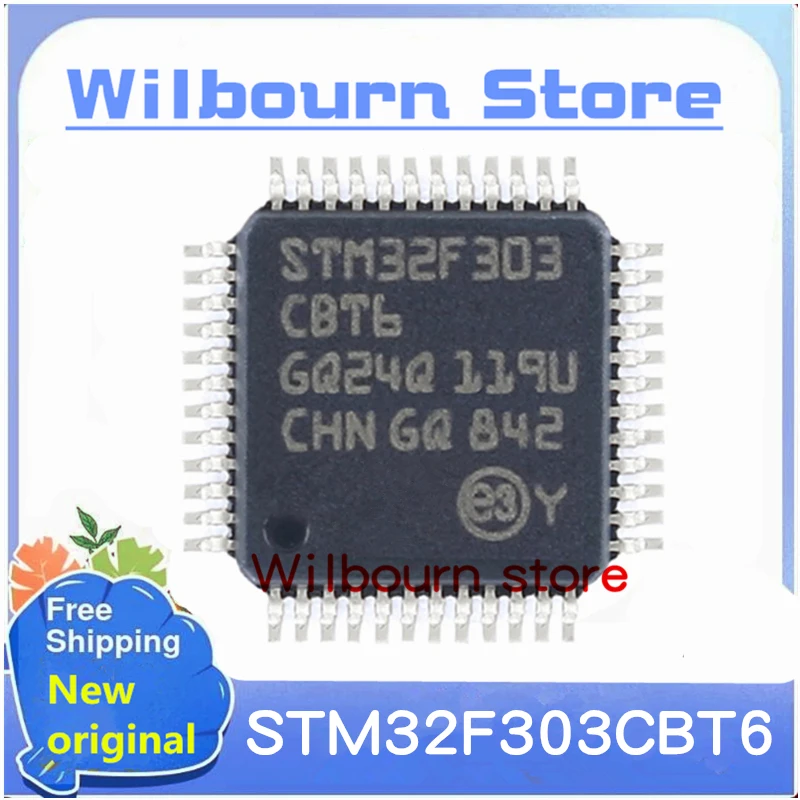 

5PCS~20PCS/LOT 100% NEW STM32F303CBT6 STM32F303 CBT6 LQFP48 MCU de 32 bits ARM Cortex M4 72MHz 128kB MCU FPU