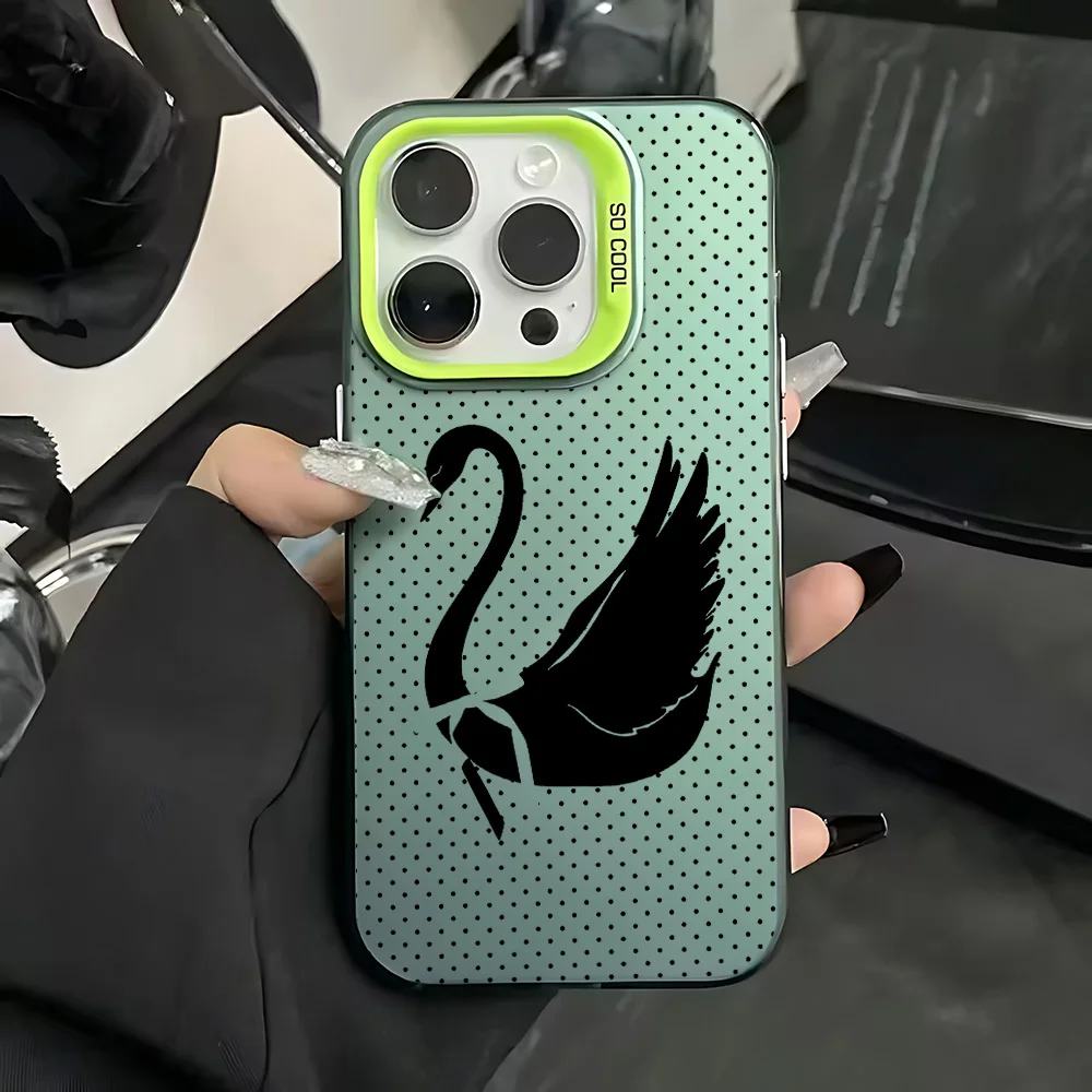 Wave Dot Black Swan Phone Case for Infinix Hot Note Zero 60i 60 50 40 30 30i 20 12 Smart 10 9 8 7 6 5 Pro Plus 4G 5G Back Cover - view 4
