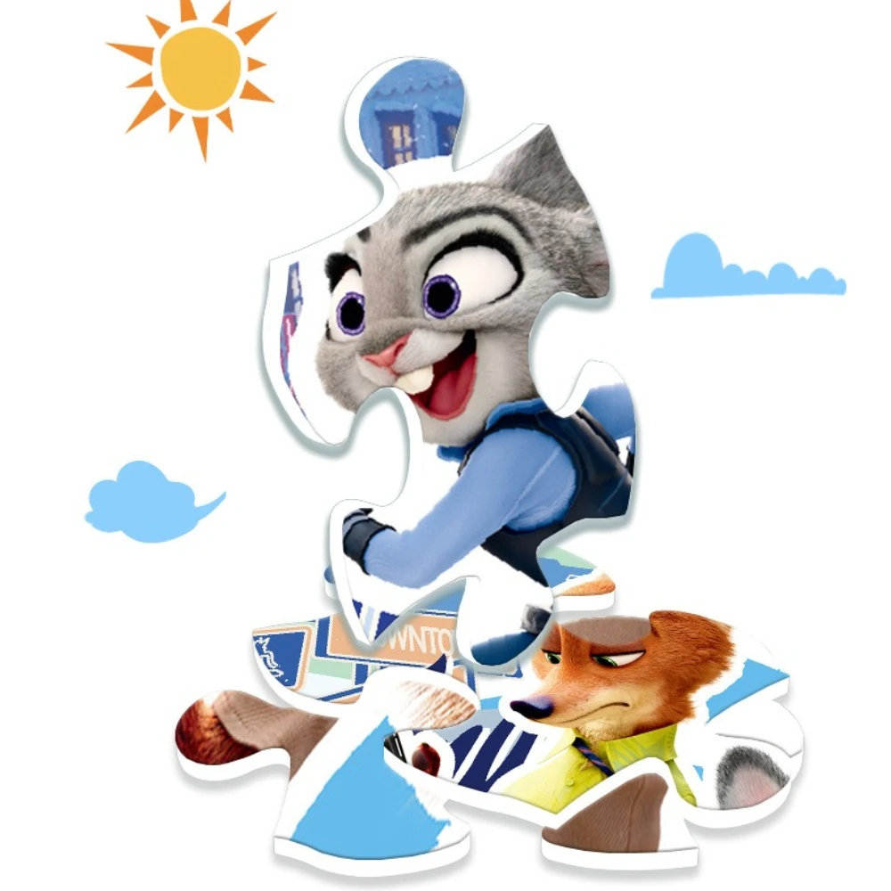 Zootopia 2 Magnetpuzzle Judith Nick Cartoon Anime 3IN1 Puzzle Kinder Bildung Magnetisches ruhiges Buchspiel Spielzeug