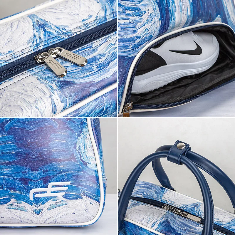 PLAYEAGLE Golf Boston Bag Van Gogh Starry For Clothes And Shoes Travel Sports Golf Colthing Bag Sports