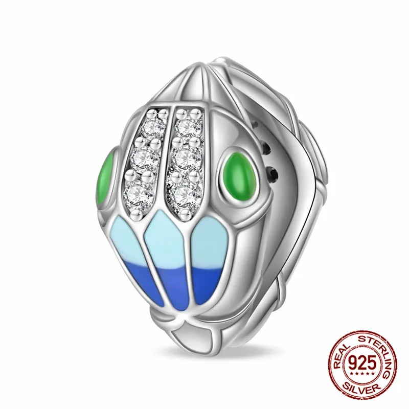 

A captivating 925 sterling silver zircon pendant bead paired with an original bracelet making a DIY womens jewelry gift