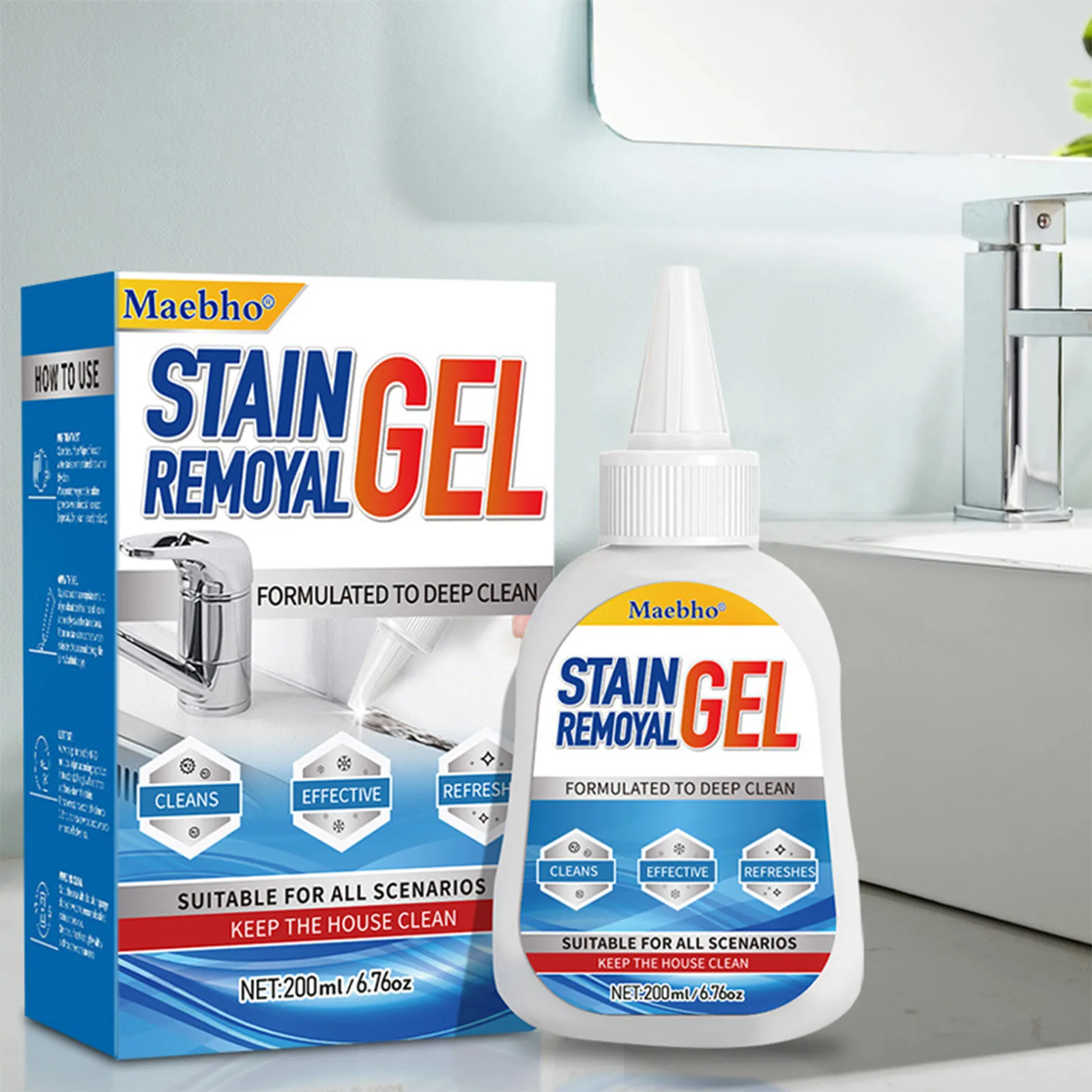 Stain Removal Cleaner Gel Gap Sink Tile Hook Joint Remover For Kitchen Bathroom Washing Machine Refrigerator Rubber Ring Remover