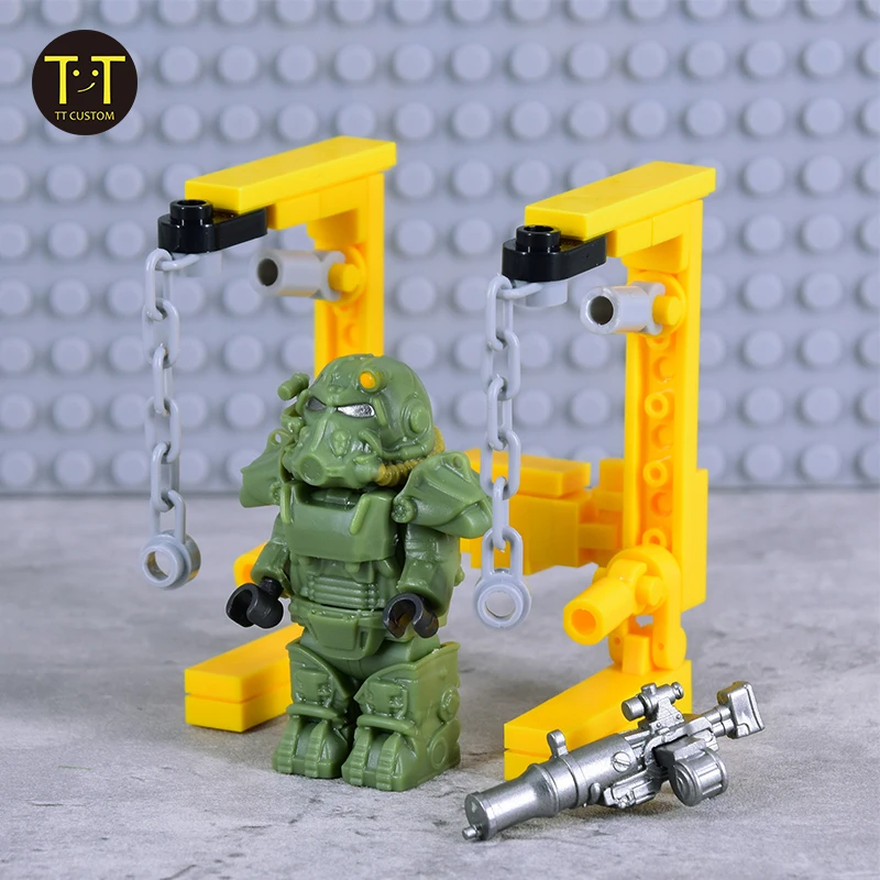 Figurines d'action MOC pour enfants, soldats militaires, mini anime, Robot Power Mecha, blocs de construction, briques, jouets de bricolage, cadeau