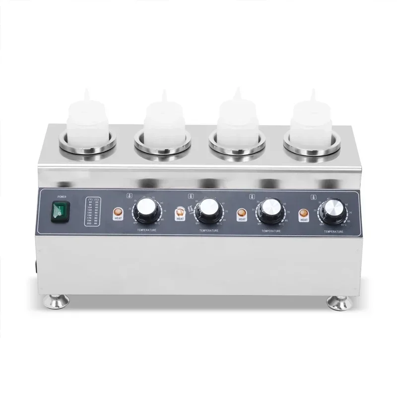 Commercial Bench Type Four Head Round Juice Warming Machine Heat Preservation Steamer for Food Service Equipment for