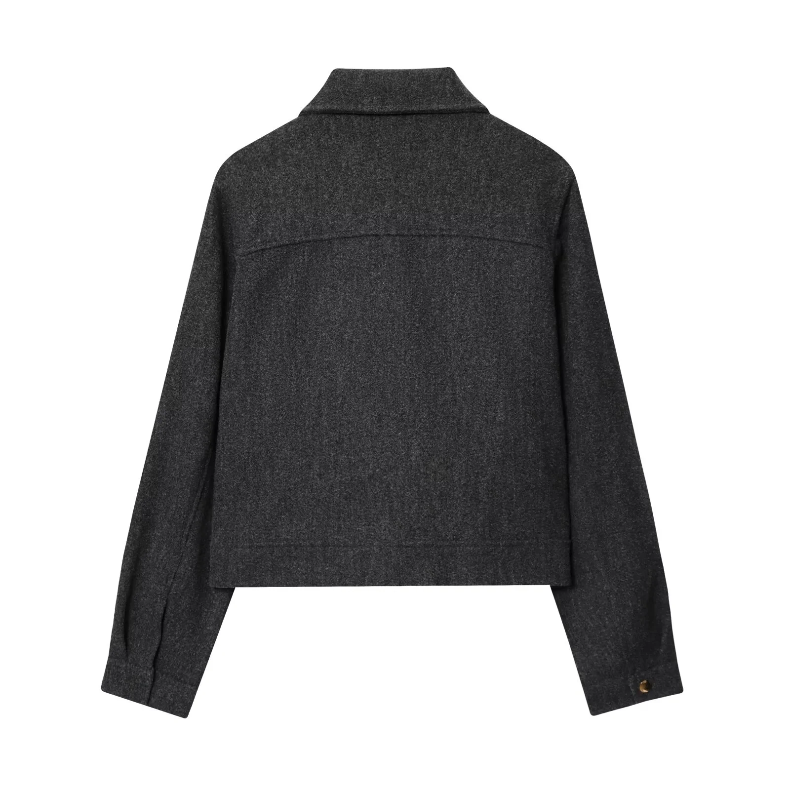 JNLEAOG Women's Soft Fabric Zipper Jaet Outerwear Autumn New Sle Wind Original Version Loose Fit Polyester Fibre 00%