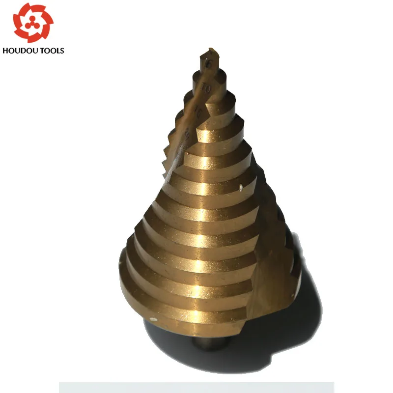 hss6542製6-55-6-60-6-65mmスパイラルフルートステップドリルビットコアビットコーンセット穴あけ工具（金属鋼穴あけ用）の販売価格