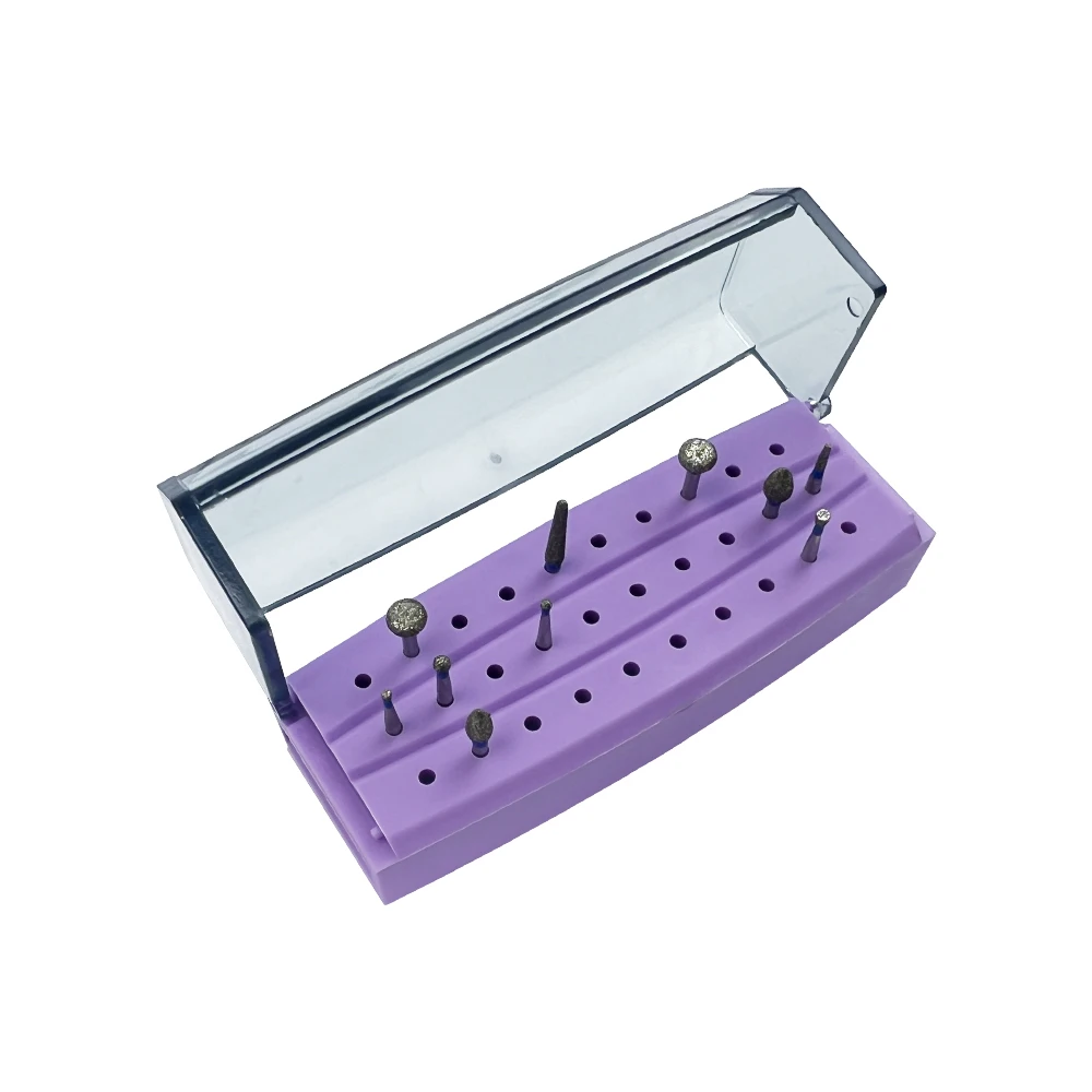 30Hole Dental Bur Organizer Autoclavable Endo File Holder Instrument Storage Box Dentistry Drill Grinding Head Disinfection Case