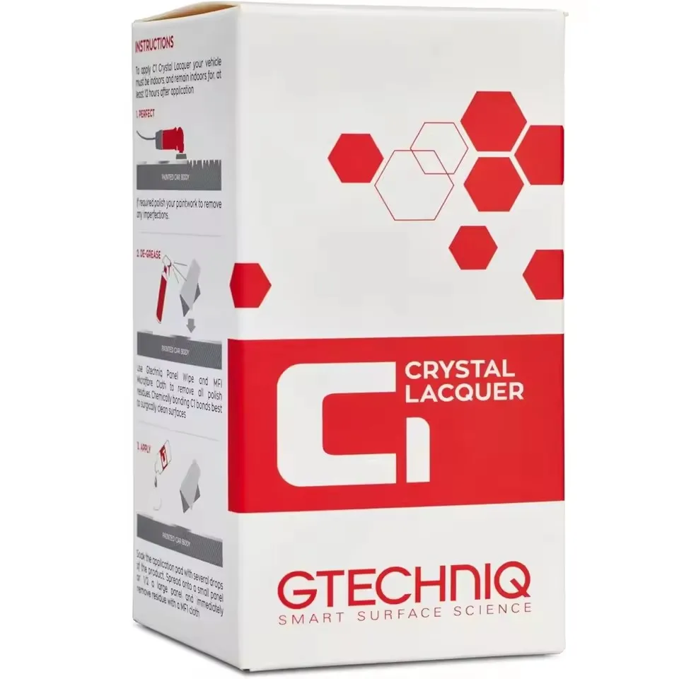 Gtechniq - C1 Crystal Lacquer - Durable Coating -Excellent Swirl Mark Resistance with a Crystal Clear Finish Gloss Retention