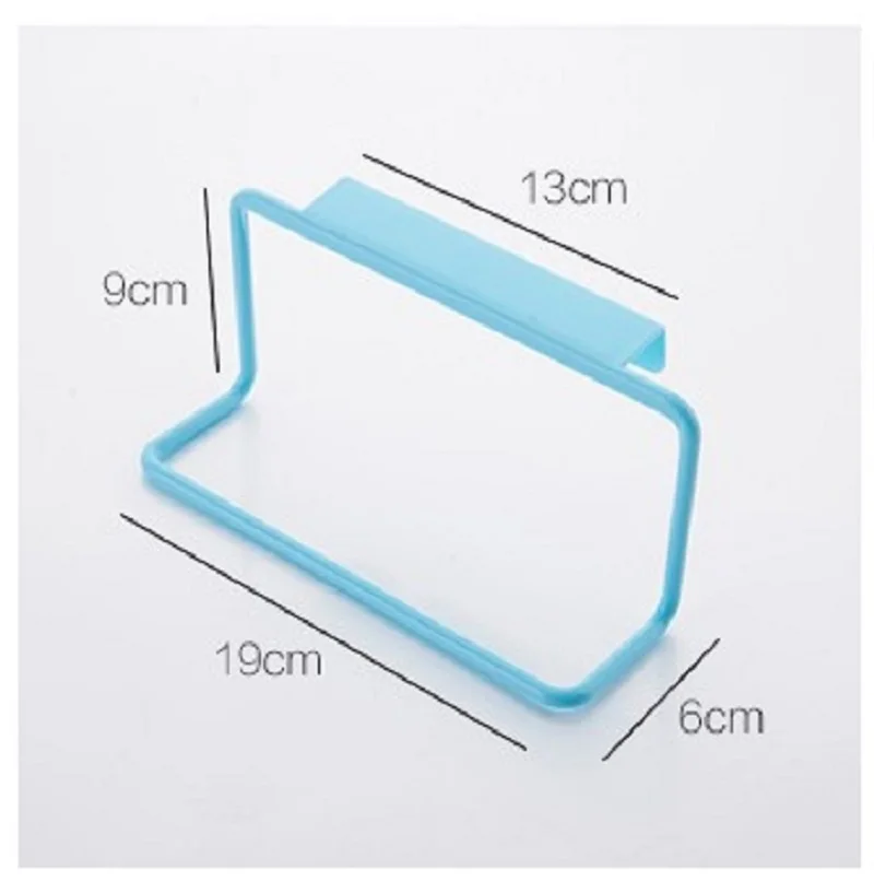 Plastic Hanging Holder Multifunction Towel Rack Cupboard Cabinet Door Back Home Storage Organizer Kitchen Accessories 1pc