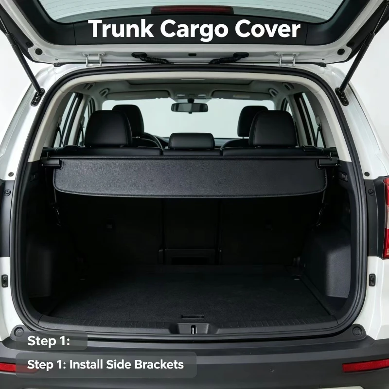 Auto Rear Cargo Retractable Curtain Conceal your trunk belongings for Chery Tansuo 06