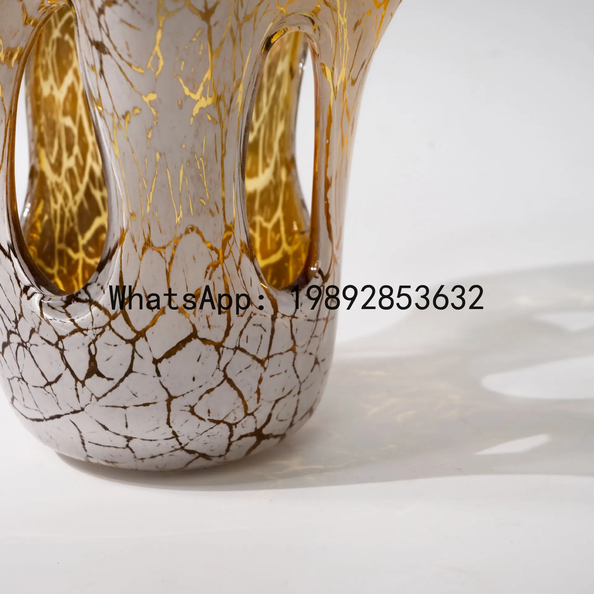 P4-3  modern high-end glazed glass living room model room flower ware restaurant homestay desktop vase ornament