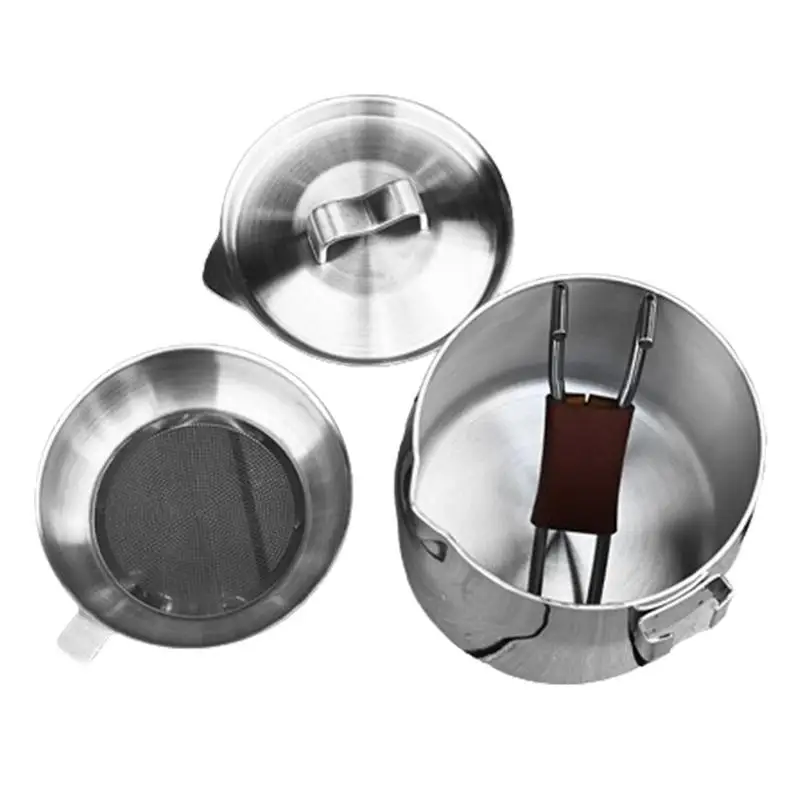 

Sauce Pan With Lid 572ML Stainless Clad Sauce Pan Portable Oven Safe Dishwasher Safe Ergonomic Handle Induction Sauce Pan With