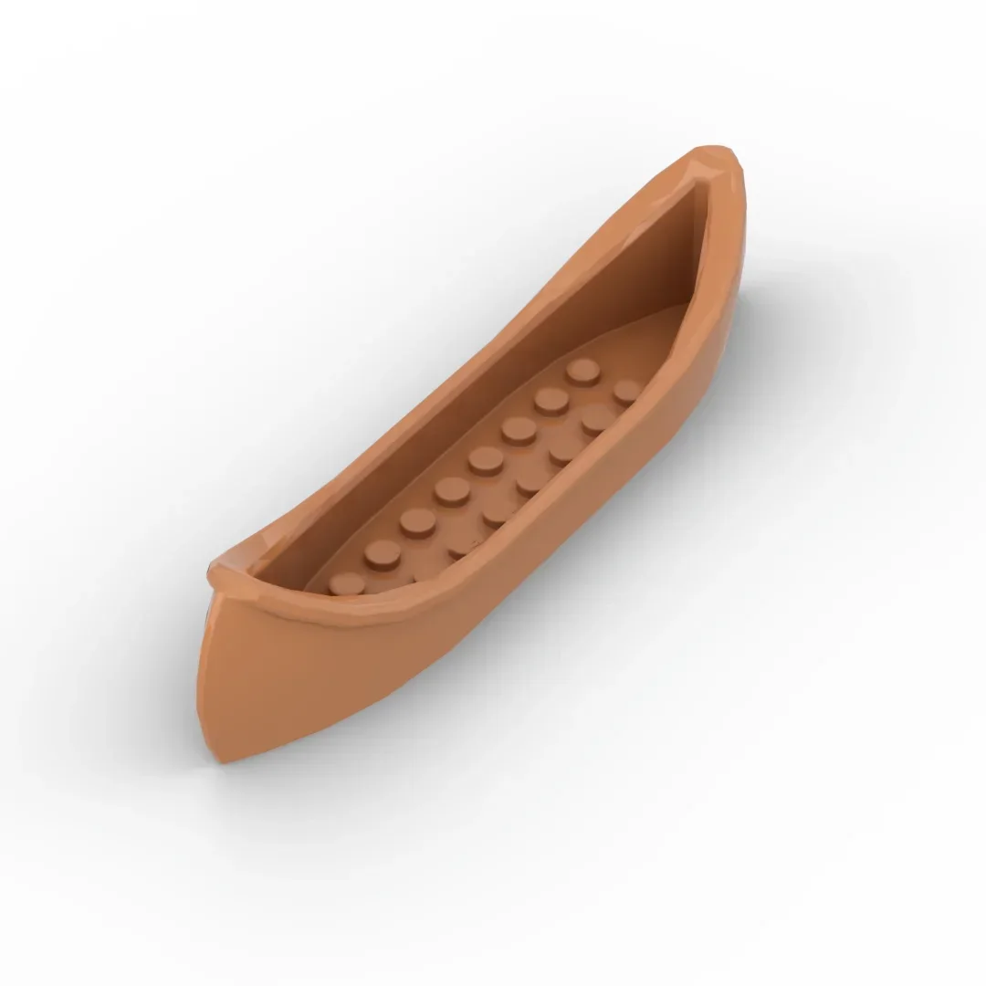 MOC drewniana łódka kajakarstwo, techniczna scena uliczna kreatywność, zabawki edukacyjne DIY, prezenty urodzinowe, 6021, 29110, 2551, 1 sztuka