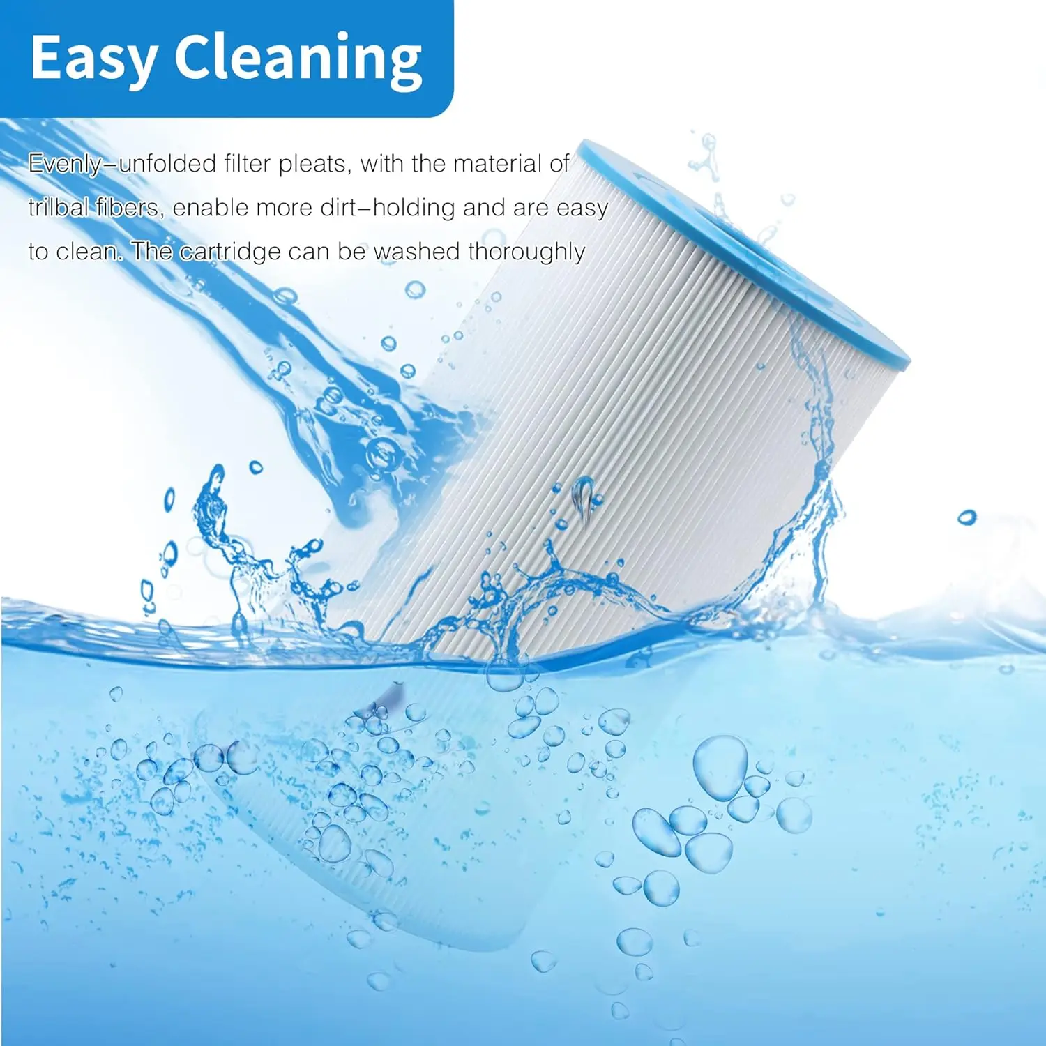 71825 وسائط مرشح بديلة مطوية 5 عبوات، تناسب Watkins 31489، Unicel C-6430، Pleatco PWK30، Filbur FC-3915، 30 قدم مربع #5