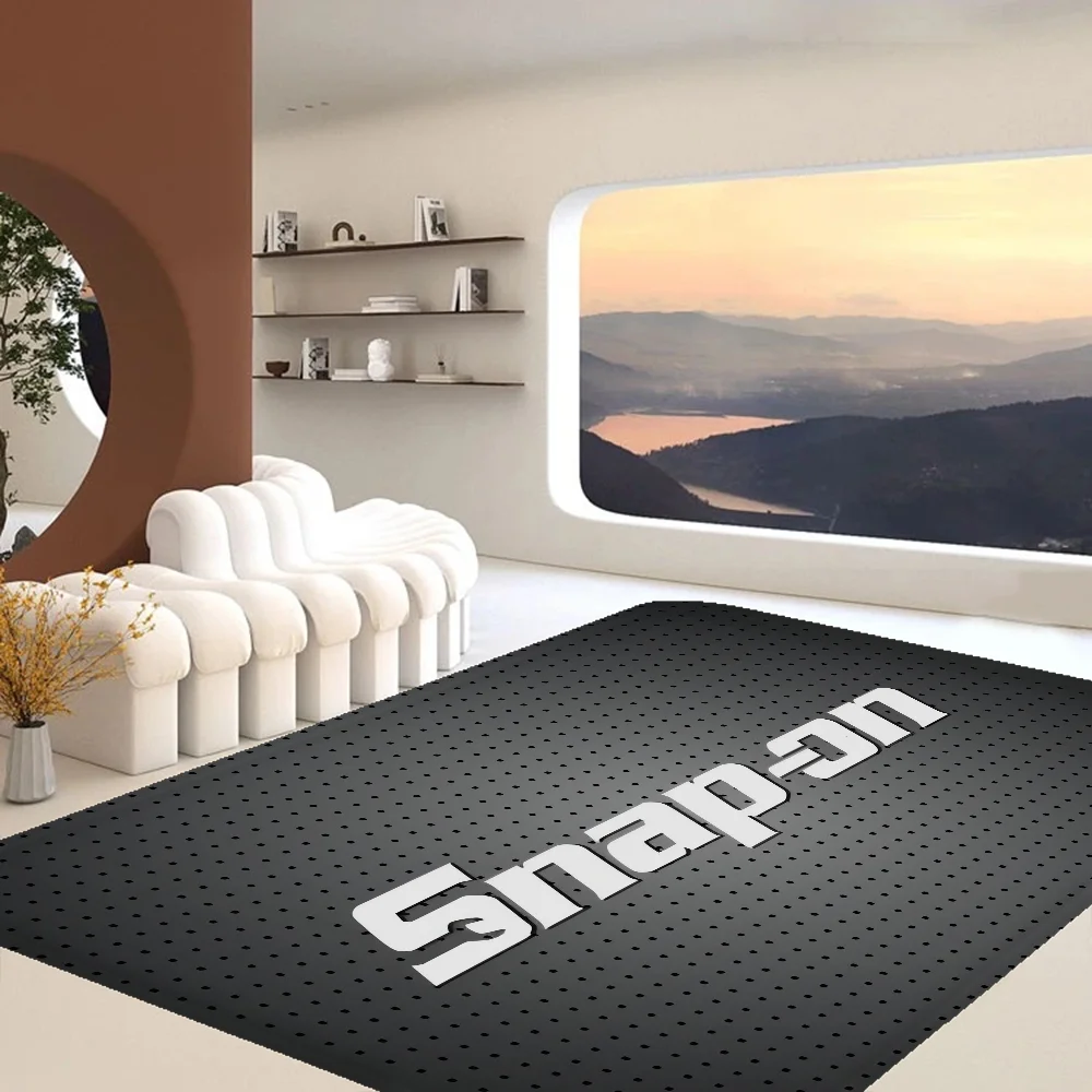 S-Snap On Logo Kitchen Mat Washable Non-Slip Living Room Sofa Chairs Area Mat Kitchen Toilet Rug