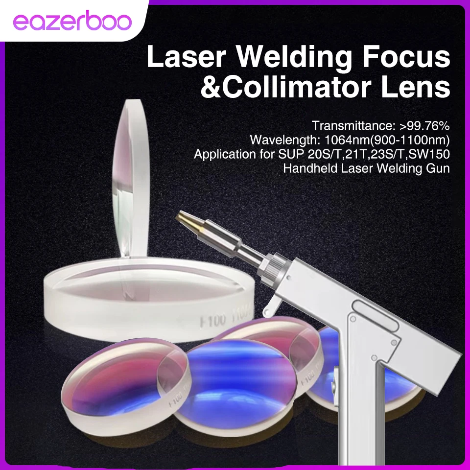 Laser Welding Focus Lens D16 x 5 20x3.5 D20 x 4.5 F150 F60 F200 F400 F600 F800 for SUP23T/S Handheld Laser Welding Head