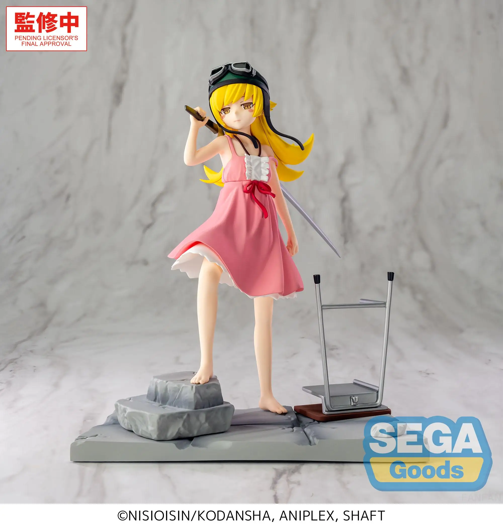 Genuino ‌ Figuras de Acción de PVC de Shinobu Oshino de la Serie Sega XStellar Monogatari, Modelo de Figura de Shinobu Oshino, Regalo para Otakus