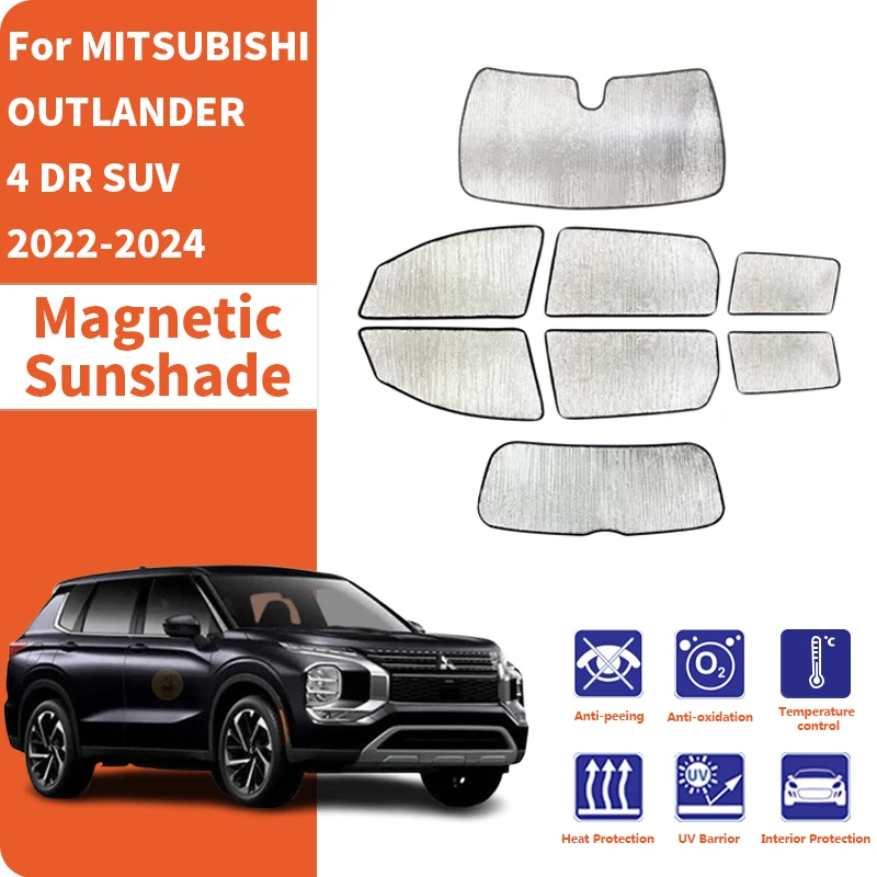 

Солнцезащитные шторки на окна автомобиля, анти-УФ, для MITSUBISHI OUTLANDER 4 DR SUV 2022-2024