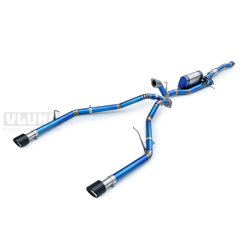 High Flow Valvetronic Full Titanium Cat Back Exhaust For Ford Ranger 2.3T 2018-2026 Light Weight Racing Mod Kit view 5