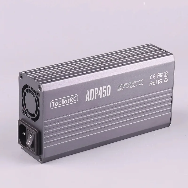 ToolkitRC ADP450 AC 450W 24V 19A XT60 Output Adapter for ToolkitRC M8D M6D M8P M9 Charger