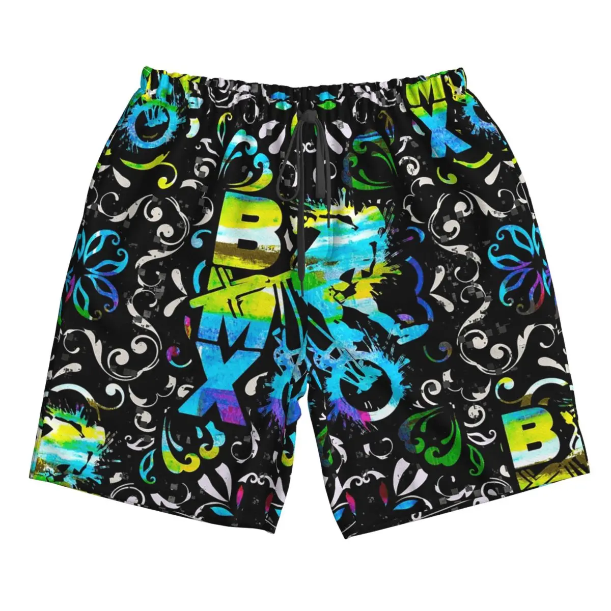 

Bmx Apparel Bmx Freestyle Pattern Trunks Beach Board Shorts Casual Quick Dry Swimming Summer Men Pants