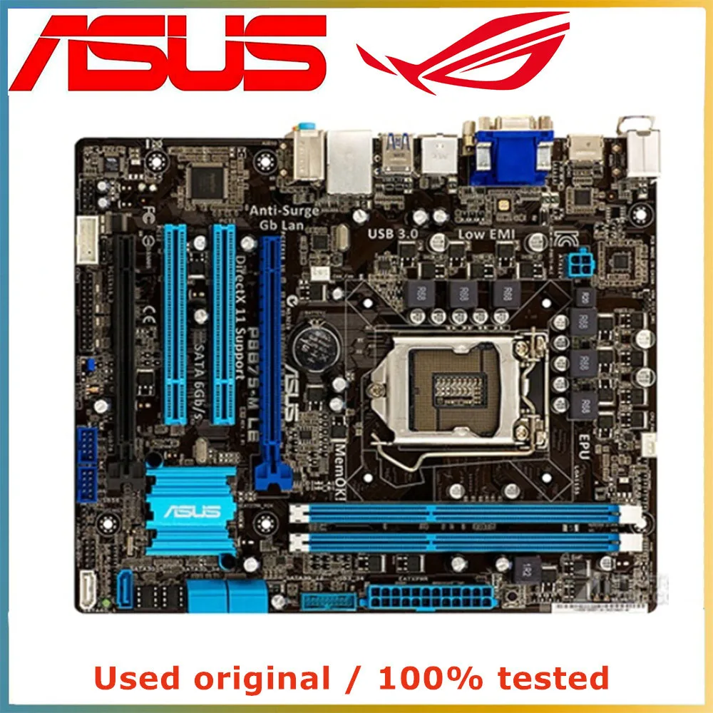 

For ASUS P8B75-M LE Computer Motherboard LGA 1155 DDR3 16G For Intel B75 P8B75 Desktop Mainboard SATA III PCI-E 3.0 X16